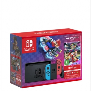 Console Nintendo Switch com Neon Blue e Neon Red Joy‑Con HAC-001 Loja de Celular Barato Celular Sansung Barato Loja de Celular